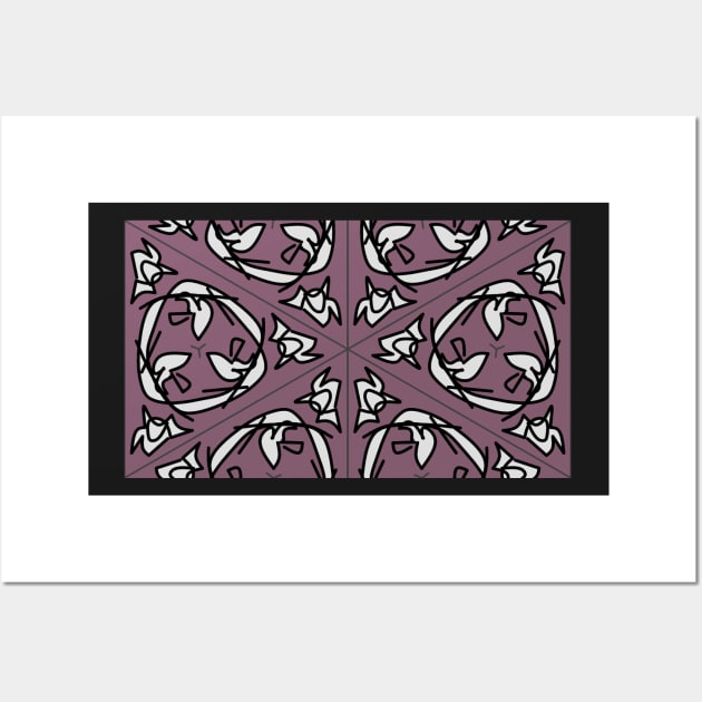 squiggle flight cycle abstract pattern Wall Art by davidscohen